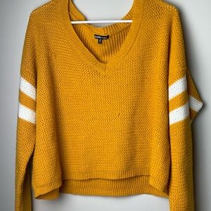 yellow sweater